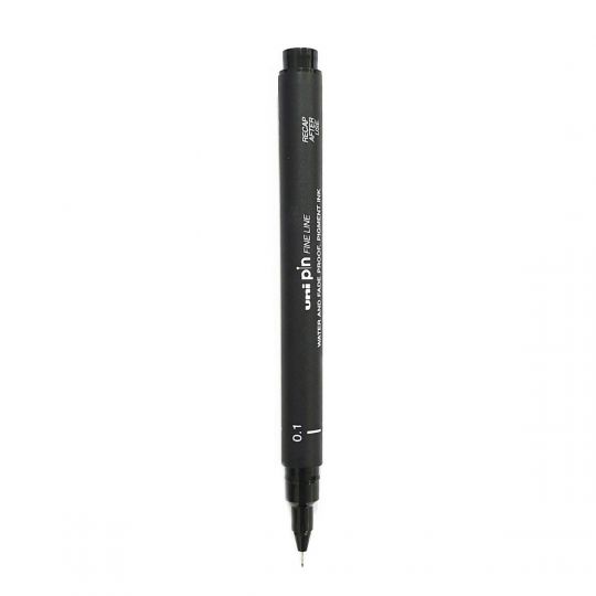 Uniball PIN-200S Fine Line Marker, 0.1mm, Black