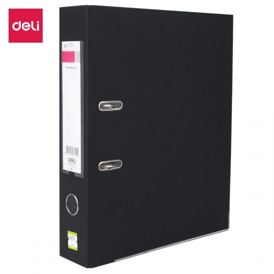 Deli W39596 Lever Arch File, Black