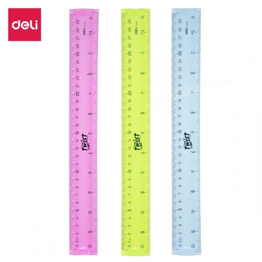 Deli W6209 Flexible Ruler 30cm, Assorted Color