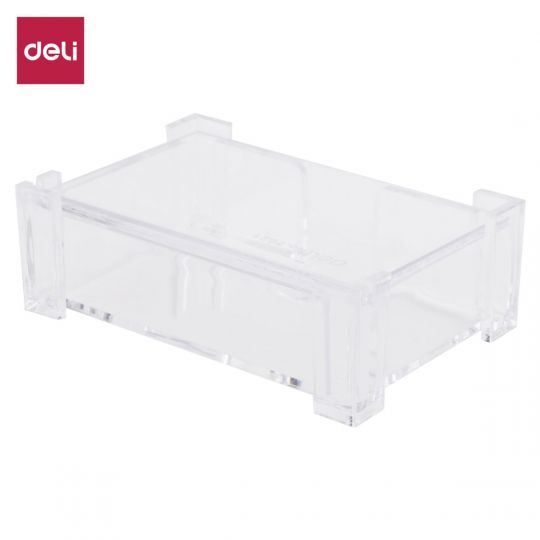 Deli W7621 Business Card Holder, Transparent