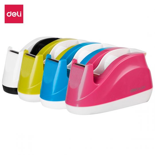 Deli W808 Tape Dispenser Small, Assorted Color