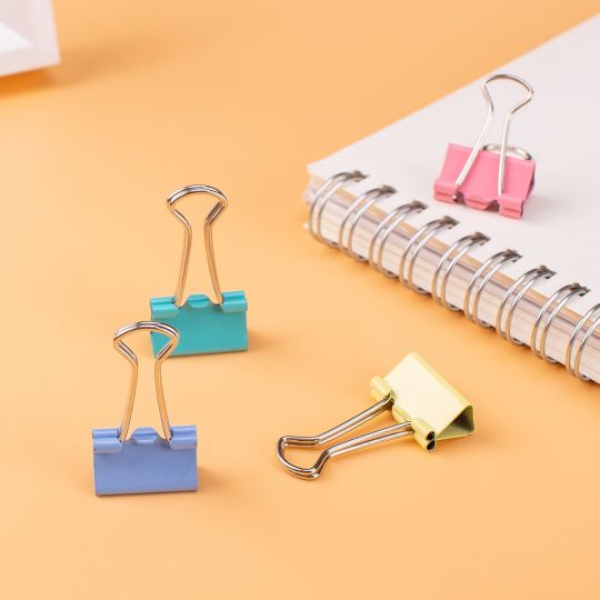 Deli W8554A Color Binder Clips, 25mm, 48 Pcs, Multicolor