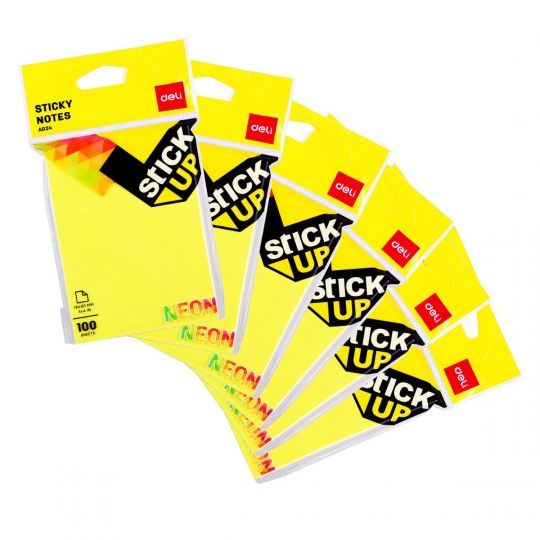 Deli WA02402 Sticky Notes (Assorted, Pack of 1)