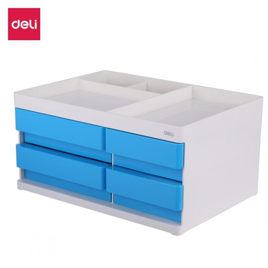 Deli WZ25030 Desk Organizer (Blue, Pack of 1)